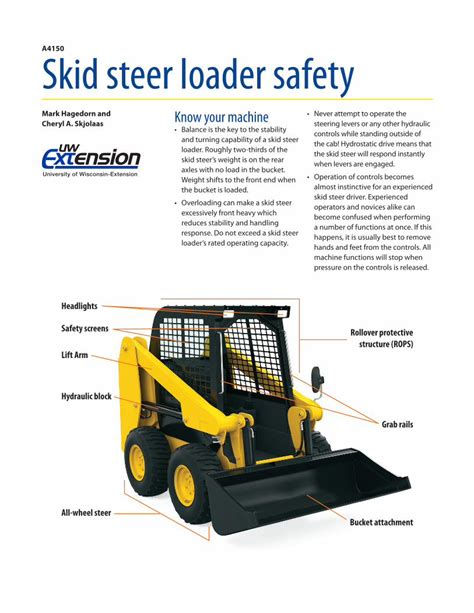 Safety Brief Series SKID STEER LOADER SAFETY TIPS